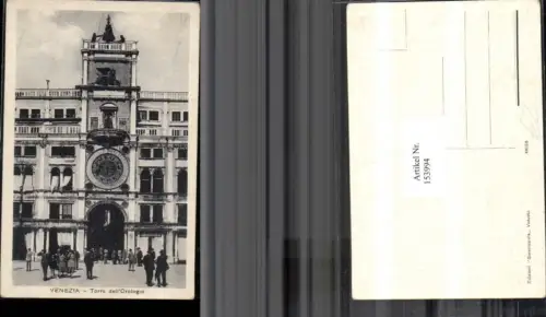 153994,Venezia Torre dell Orologio Detailansicht Veneto