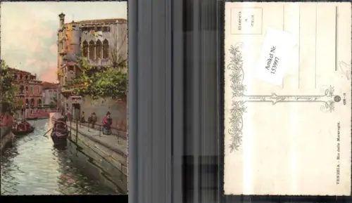 153997,Künstlerkarte A Scrocchi Milano Venezia Veneto