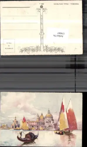 154007,Künstlerkarte A Scrocchi Venezia Chiesa della Salute Veneto