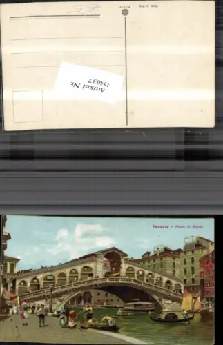 154037,Venezia Ponte di Rialto Boot Veneto
