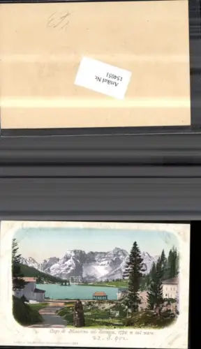 154051,Lago di Misurina col Sorapios m sul mare pub Purger e Co