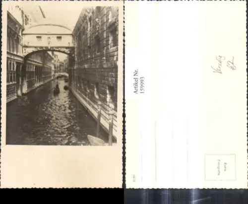 159993,Foto Ak Veneto Venezia Venedig Kanal Gondel