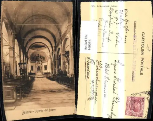 160056,Veneto Belluno Interno del Duomo Dom Kirche