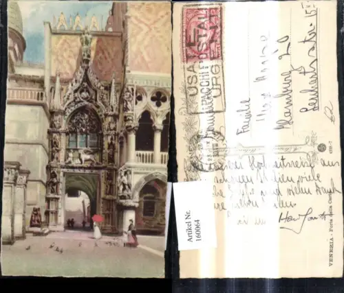 160064,Künstler Ak Veneto Venezia Venedig Porta della Carta