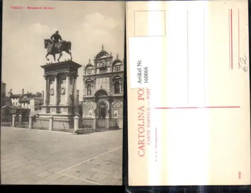 160066,Veneto Venezia Venedig Monumento Colleoni Denkmal