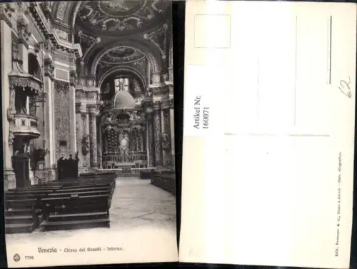 160071,Veneto Venezia Venedig Chiesa d Gesuiti Interno Kirche Inneres