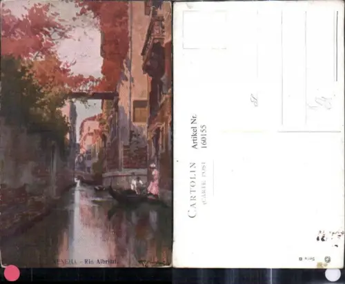 160155,Künstler Ak Veneto Venezia Venedig Rio Albrizzi