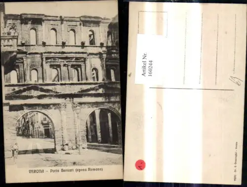 160244,Veneto Verona Porta Borsari Epoca Romana