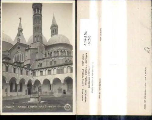 160245,Veneto Padova Chiosco e Abside della Chiesa d Santo Kirche
