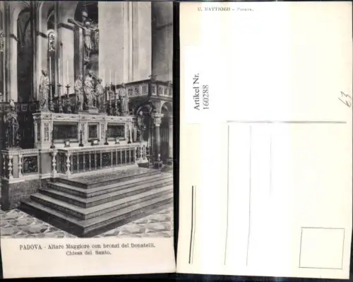 160288,Veneto Padova Altare Maggiore con bronzi del Donatelli Chiesa del Santo Kirche Inneres