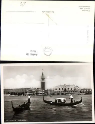 160371,Foto Ak Veneto Venezia Venedig Panorama Gondeln