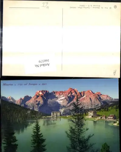 160379,Veneto Belluno Misurina col Sorapis Misurinasee
