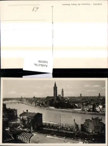 160398,Foto Ak Veneto Verona Panorama dal Teatro Romano