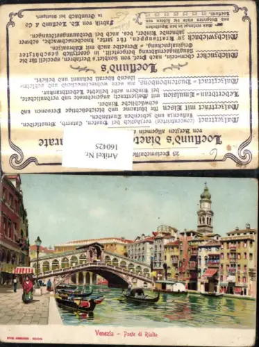 160425,Veneto Venezia Venedig Ponte di Rialto Brücke Reklame Loeflunds diaetetische Präperate