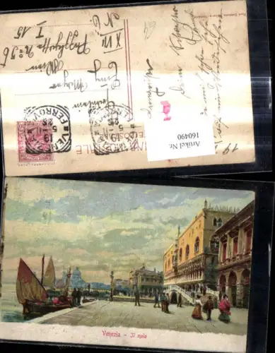 160490,Künstler Ak Veneto Venezia Venedig Il molo