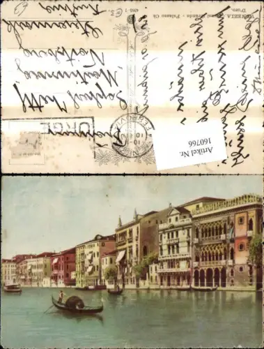 160766,Künstler Ak Veneto Venezia Venedig Canal Grande Palazzo Ca D oro