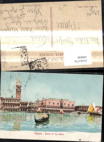 160848,Künstler Ak Veneto Venezia Venedig Bacino di San Marco