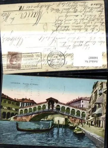 160887,Veneto Venezia Venedig Ponte di Rialto Brücke Gondeln