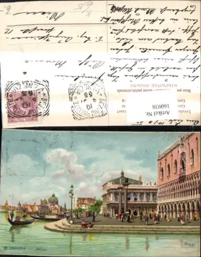 160938,Künstler Ak C. Menegazzi Veneto Venezia Venedig Molo