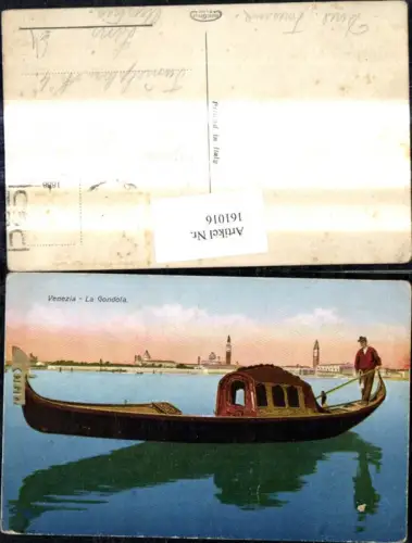 161016,Veneto Venezia Venedig La Gondola Gondel
