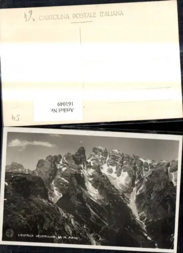161049,Foto Ak Veneto Belluno Cristallo Cristallino Da M. Piano Auronzo di Cadore