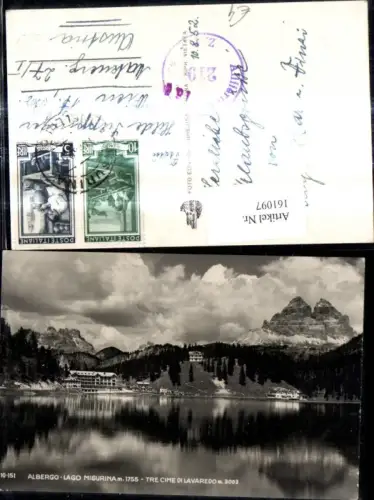 161097,Veneto Belluno Albergo Lago di Misurina Tre Cime di Lavaredo Misurinasee 3 Zinnen