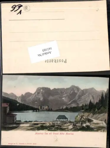 161103,Veneto Misurina See Grand Hotel pub Stengel Co 2809 Auronzo di Cadore