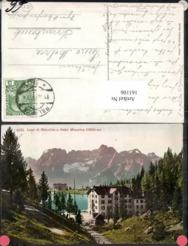 161106,Veneto Lago di Misurina Hotel Auronzo di Cadore