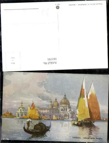 161191,Künstler Ak A. Scrocchi Veneto Venezia Venedig Chiesa della Salute Kirche