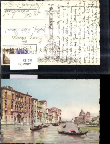 182152,Veneto Venezia Venedig Canal Grande e Chiesa della Salute Künstler Ak