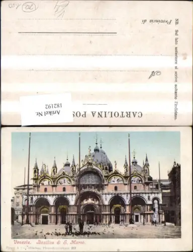 182192,Veneto Venezia Venedig Basilica di S. Marco pub Purger Co 313