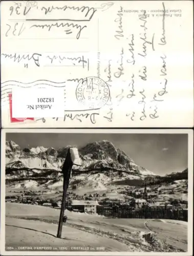 182201,Veneto Cortina Dampezzo Cristallo Totale Wegkreuz