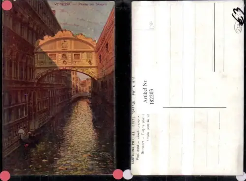 182203,Veneto Venezia Venedig Ponte ei Sospiri Gondel