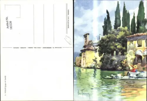 182220,Veneto Künstler AK S. Vigilio Lago di Garda