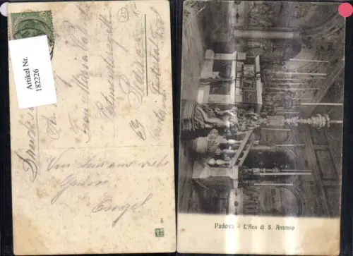 182226,Veneto Padova L'Aca di S. Antonio Innenansicht