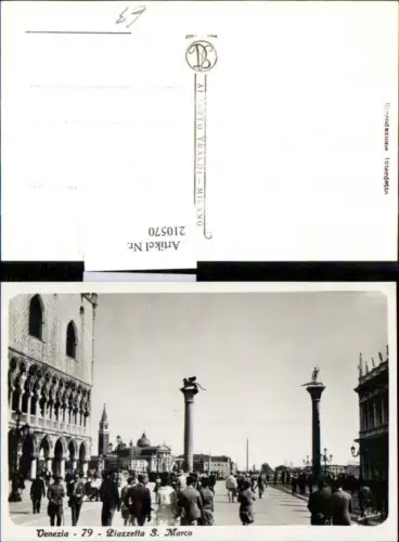 210570,Veneto Venezia Venedig Piazzetta S. Marco