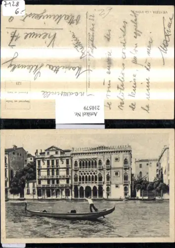210579,Veneto Venezia Venedig Ca d'Oro Gondel