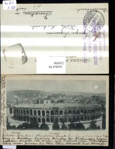 210596,Mond Litho AK Veneto Verona Anfiteatro