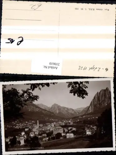 210610,Veneto Cortina d'Ampezzo Totale Panorama