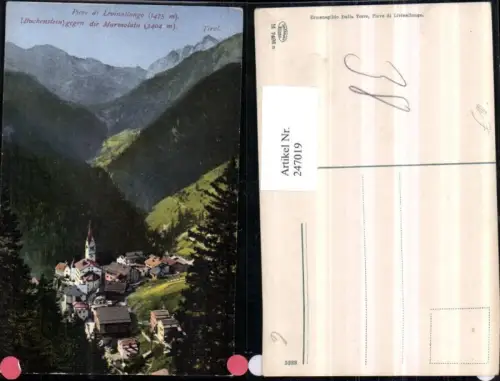 247019,Veneto Belluno Pieve di Livinallongo Buchenstein geg. d. Marmolata Totale