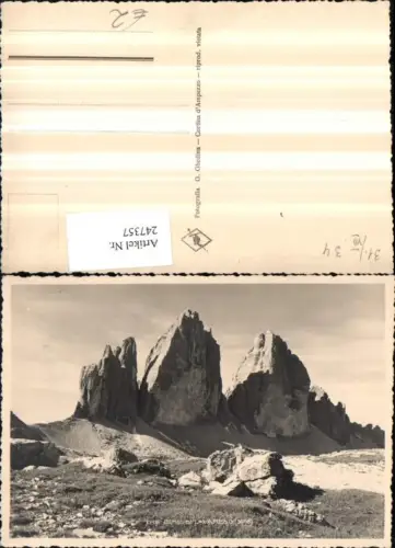 247357,Veneto Belluno Tre Cime di Lavaredo Bergkulisse b. Auronzo di Cadore