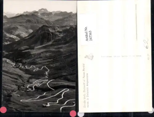 247363,Veneto Belluno Strada delle Dolomiti al Passo Pordoi verso le Dolomiti Ampezzane b. Cortina d’Ampezzo