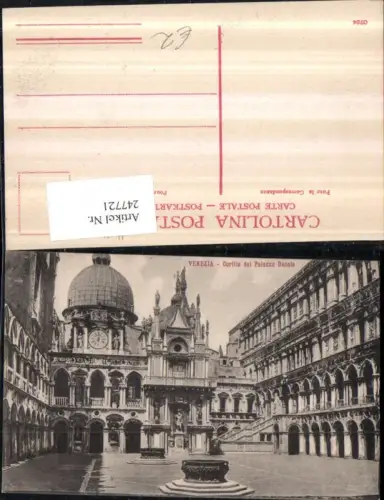247721,Veneto Venezia Venedig Cortile del Palazzo ducale Hof Palast
