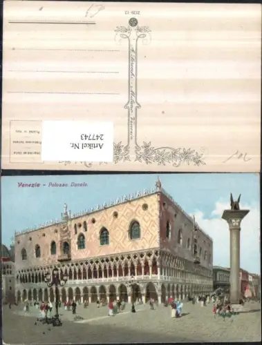 247743,Künstler AK A. Scrocchi Veneto Venezia Venedig Palazzo Ducale Palast