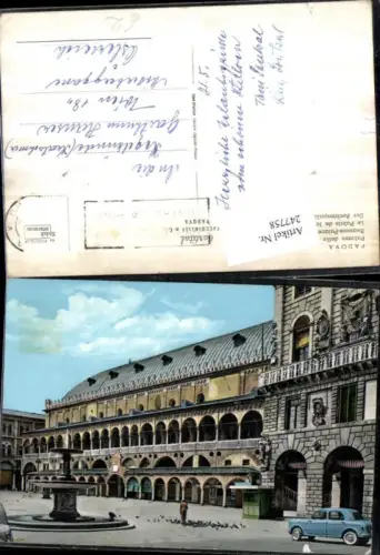247758,Veneto Padova Palazzo della Ragione Rechtespalast u. Brunnen