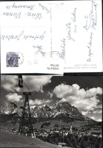 247766,Veneto Belluno Funivia Cortina d'Ampezzo Pocol Totale Seilbahn m. Monte Cristallo