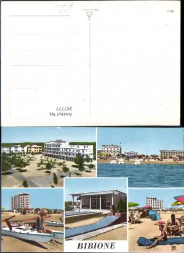 247777,Veneto Venezia Bibione Hotel Strand Strandleben Mehrbildkarte