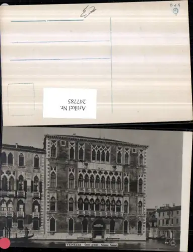 247785,Veneto Venezia Venedig Canal grande Palazzo Foscari