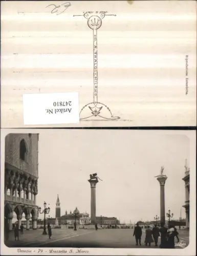 247810,Veneto Venezia Venedig Piazzetta S. Marco Markusplatz