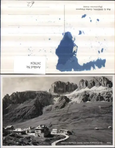 247824,Veneto Belluno Passo Pordoi Cima Pordoi Bergkulisse b. Livinallongo del Col di Lana